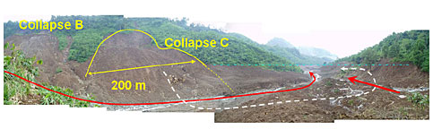 Photos 2.2: Near view of landslide hazard area